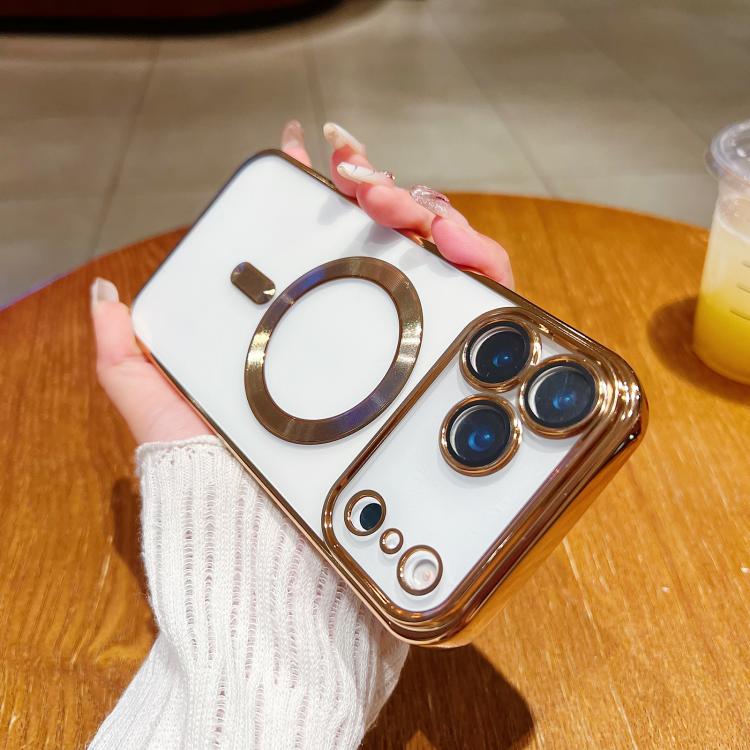 Electroplating MagSafe Phone Case, For iPhone 17e / 16e, For iPhone 17 Pro Max