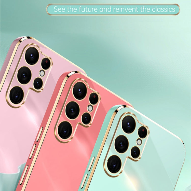 For Samsung Galaxy S25 Ultra 5G XINLI Straight Edge 6D Electroplate TPU Phone Case(Celestial Blue)