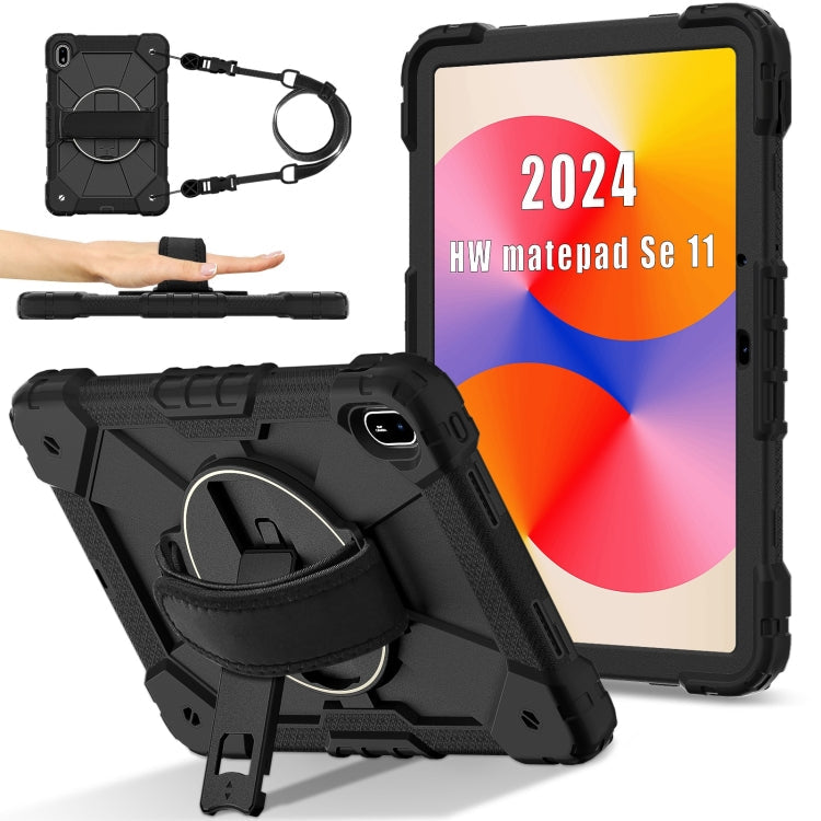 Contrast Color Robot Silicone Hybrid PC Tablet Case, For Huawei MatePad Air 12 2024, For Huawei MatePad SE 11 2024