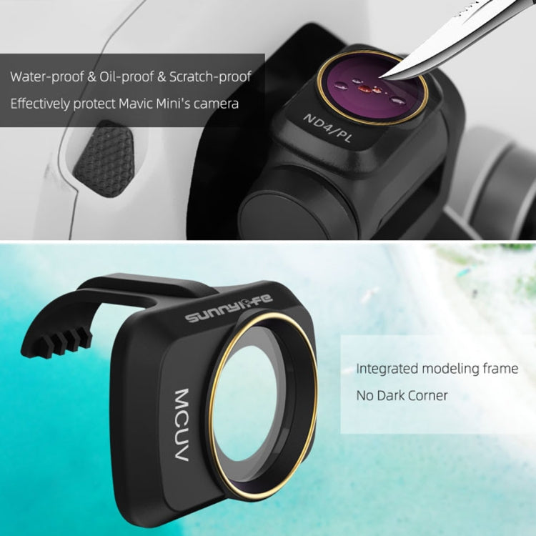 Sunnylife MM-FI9250 Lens Filter For DJI Mini 4K/Mini 2 SE/Mini SE/Mini 2/Mavic Mini, MCUV