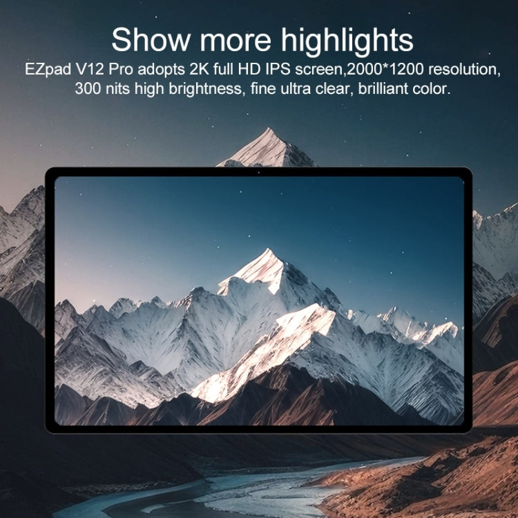 Jumper EZpad V12 Pro Tablet PC, No Keyboard, 12 inch Windows 11 Home OS Intel Alder Lake N95 Quad Core, 12GB+256GB, 12GB+512GB