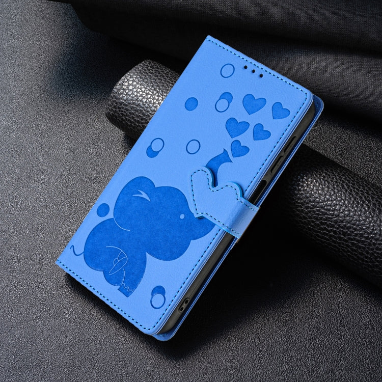 Cartoon Elephant Embossed Leather Phone Case, For iPhone 11, For iPhone 11 Pro, For iPhone X / XS, For iPhone XR