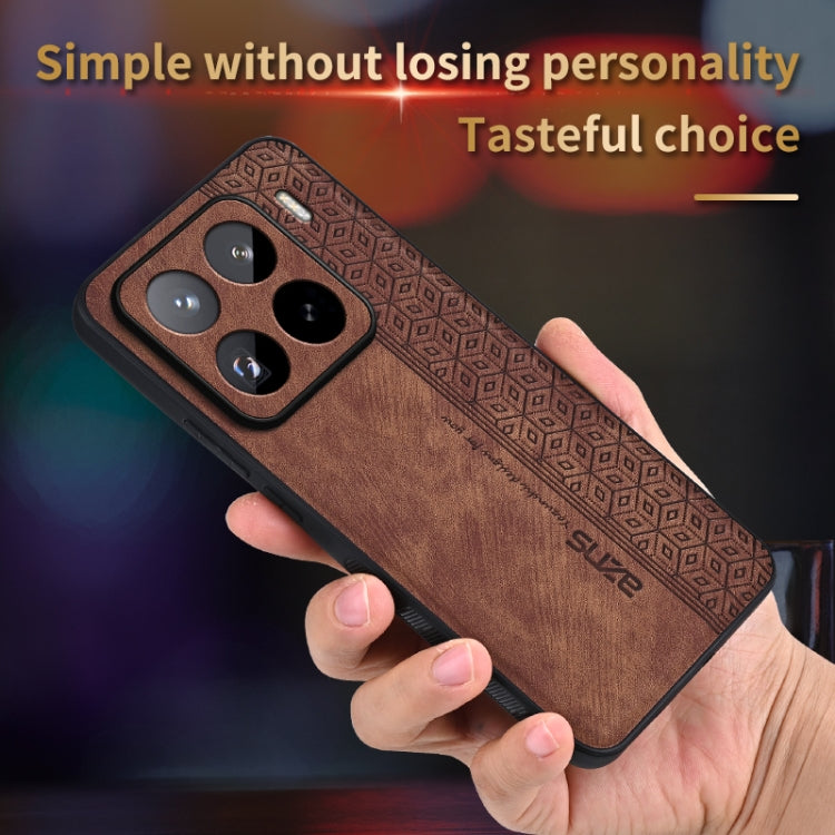 For Xiaomi 15 Pro AZNS 3D Embossed Skin Feel Phone Case(Sapphire Blue)