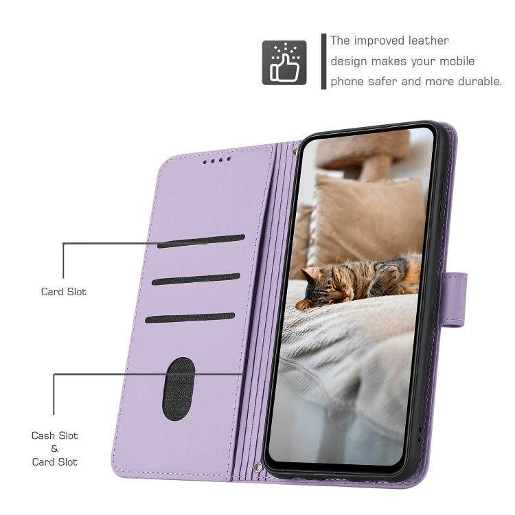 Embossed Kitten Phone Leather Case with Lanyard, For Motorola Moto S50 / Edge 50 Neo, For Motorola Moto G35, For Motorola Moto G55, For Motorola Moto G04 / G24 / G04s