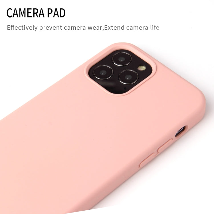 Solid Color Liquid Silicone Shockproof Protective Case, For iPhone 12 / 12 Pro