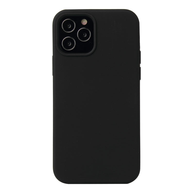 Solid Color Liquid Silicone Shockproof Protective Case, For iPhone 12 / 12 Pro