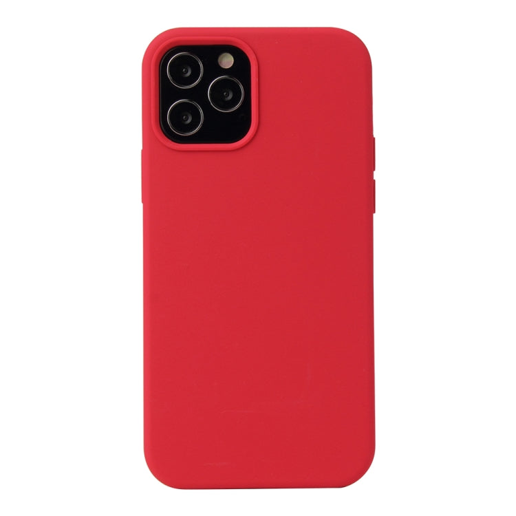 Solid Color Liquid Silicone Shockproof Protective Case, For iPhone 12 / 12 Pro