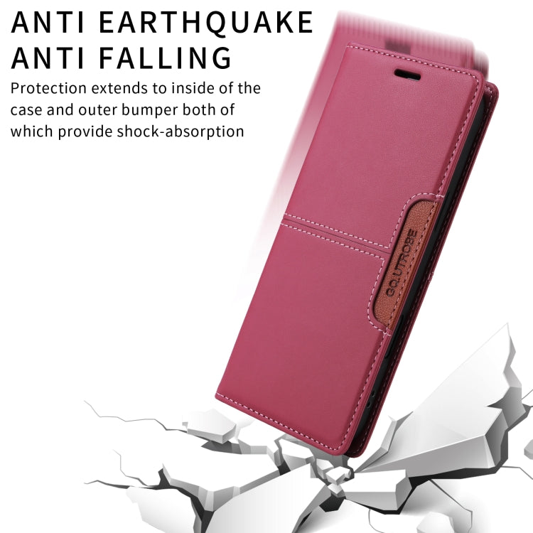 For Google Pixel 8 GQUTROBE G01 RFID Anti-theft Leather Phone Case(Red)