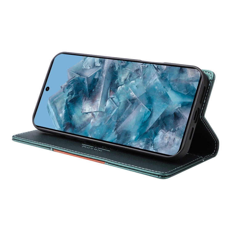 For Google Pixel 8 Pro GQUTROBE G01 RFID Anti-theft Leather Phone Case(Green)