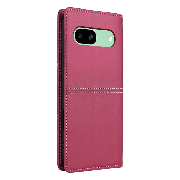 For Google Pixel 8a GQUTROBE G01 RFID Anti-theft Leather Phone Case(Red)