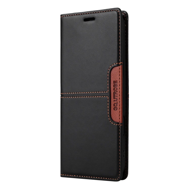 For Google Pixel 8a GQUTROBE G01 RFID Anti-theft Leather Phone Case(Black)