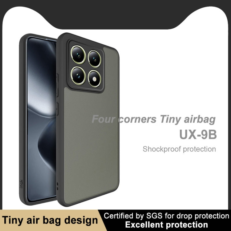 For Xiaomi 14T Pro imak UX-9B Series Four Corners Tiny Airbag Shockproof Phone Case(Black)