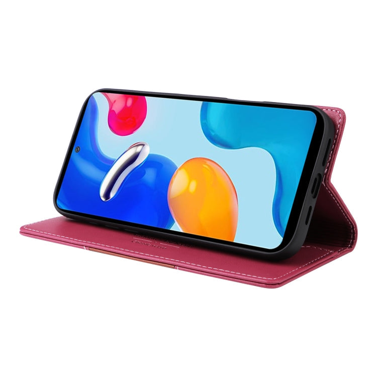 For Redmi Note 11S / 12S GQUTROBE G01 RFID Anti-theft Leather Phone Case(Red)