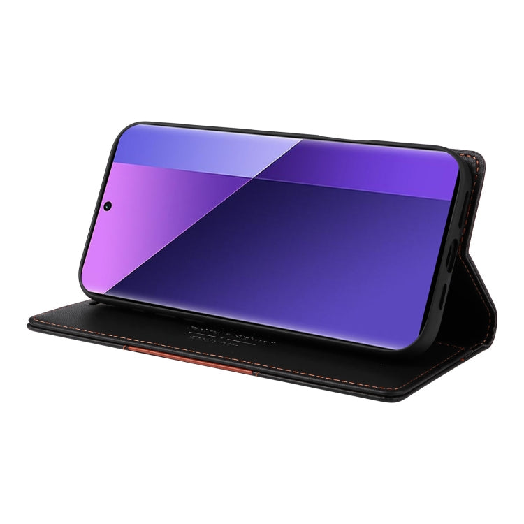 For Redmi Note 13 Pro+ GQUTROBE G01 RFID Anti-theft Leather Phone Case(Black)