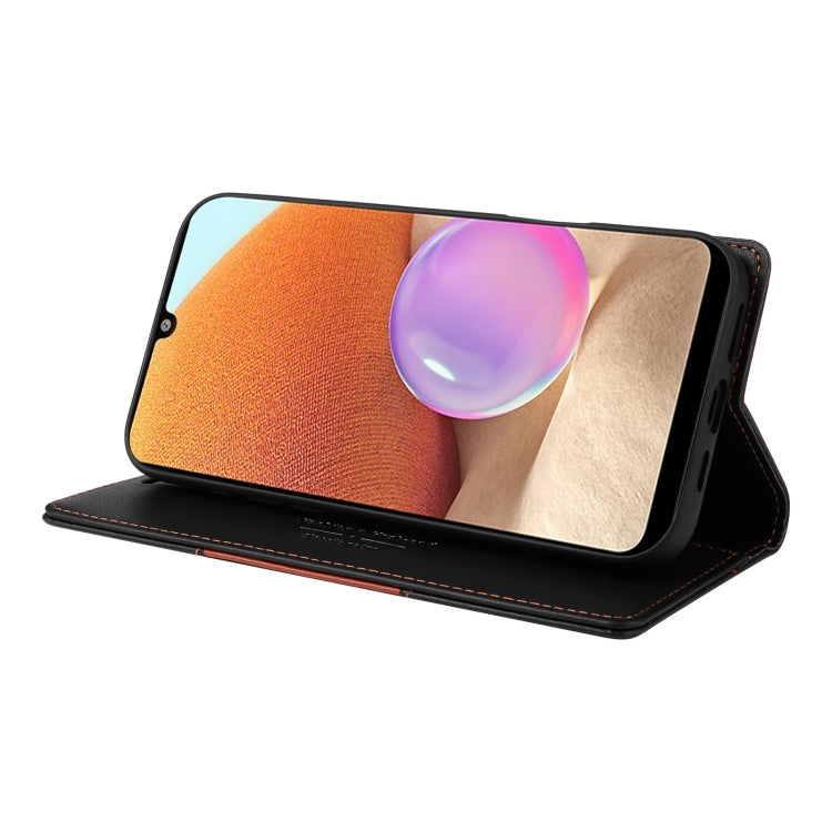 For Samsung Galaxy A32 4G GQUTROBE G01 RFID Anti-theft Leather Phone Case(Black)