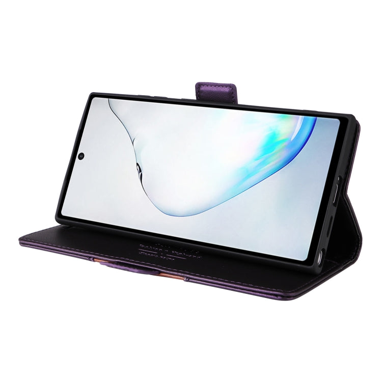 For Samsung Galaxy Note10+ GQUTROBE G01 RFID Anti-theft Leather Phone Case(Purple)