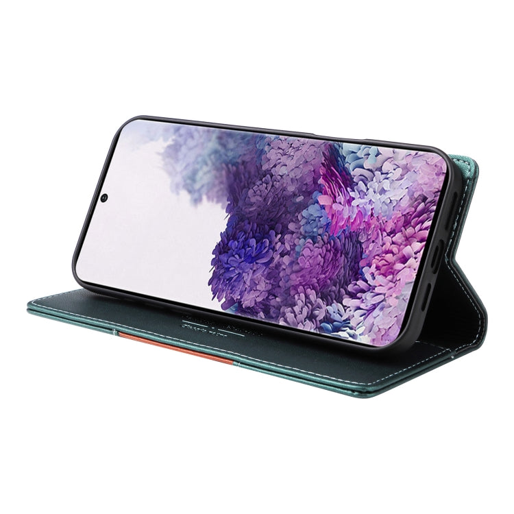 For Samsung Galaxy S20 FE GQUTROBE G01 RFID Anti-theft Leather Phone Case(Green)