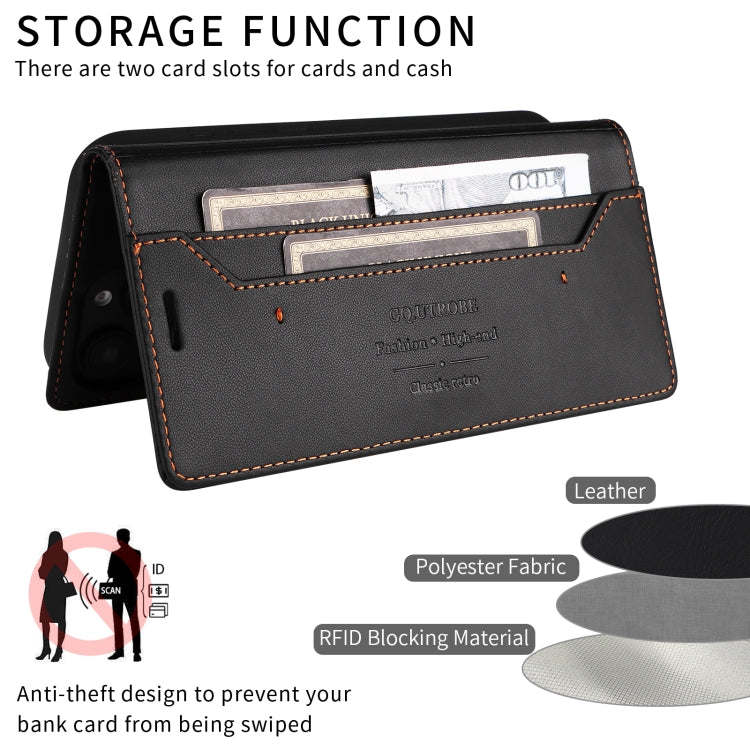 For Samsung Galaxy S20+ GQUTROBE G01 RFID Anti-theft Leather Phone Case(Black)