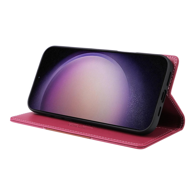 For Samsung Galaxy S23 5G GQUTROBE G01 RFID Anti-theft Leather Phone Case(Red)