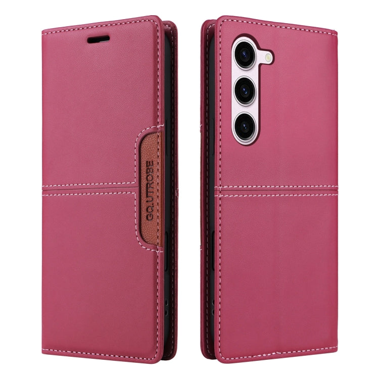 For Samsung Galaxy S23+ 5G GQUTROBE G01 RFID Anti-theft Leather Phone Case(Red)