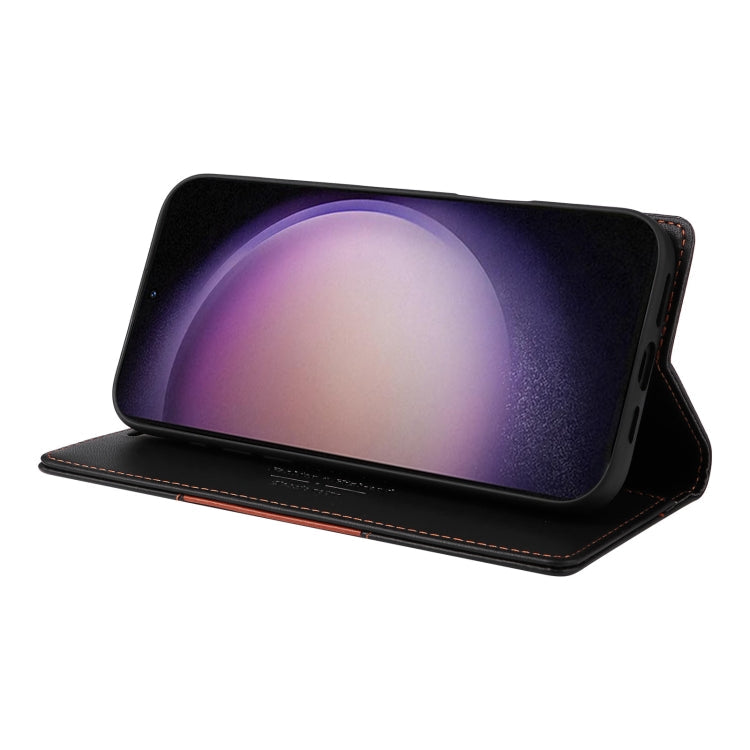 For Samsung Galaxy S23+ 5G GQUTROBE G01 RFID Anti-theft Leather Phone Case(Black)