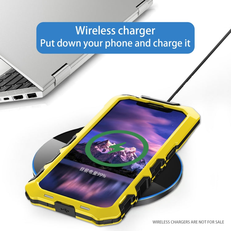 For iPhone 15 Plus R-JUST Life Waterproof Dustproof Shockproof Phone Case(Yellow)
