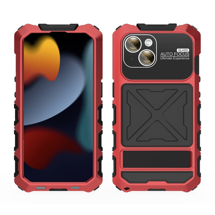 For iPhone 15 R-JUST Life Waterproof Dustproof Shockproof Phone Case(Red)