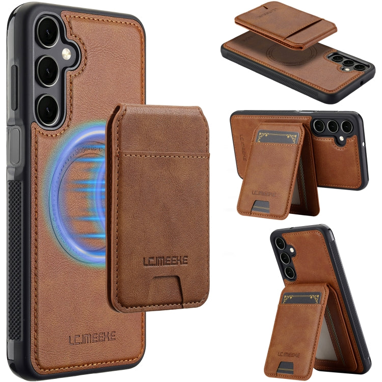 LC.IMEEKE L3 Series Detachable RFID Card Bag Magsafe Phone Case, For Samsung Galaxy S24 FE 5G, For Samsung Galaxy S24 Ultra 5G, For Samsung Galaxy S24+ 5G, For Samsung Galaxy S24 5G
