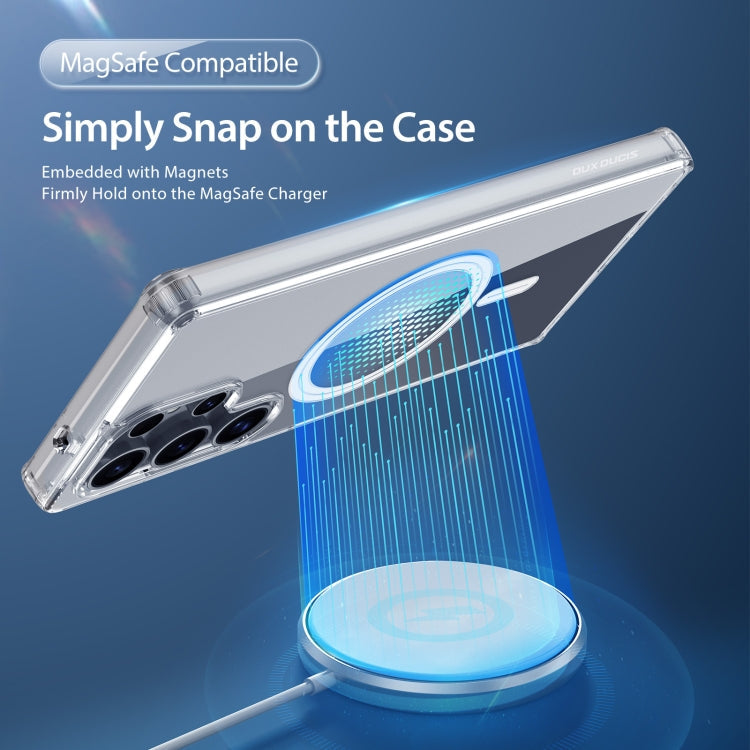 For Samsung Galaxy S25 Ultra 5G DUX DUCIS Clin Mag Series Magsafe TPU Phone Case(Transparent)