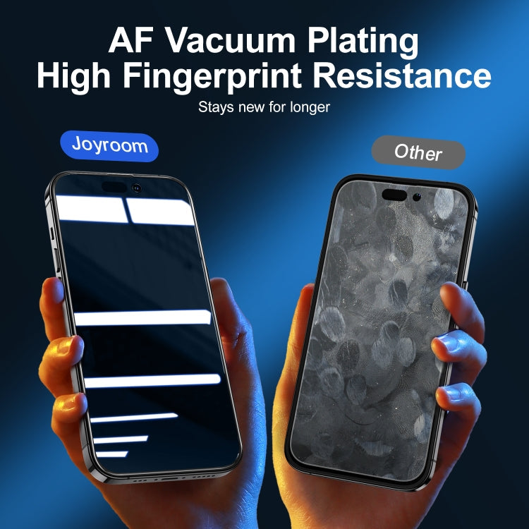 For iPhone 15 Pro JOYROOM Knight Series 2.5D Full Screen Privacy Tempered Film