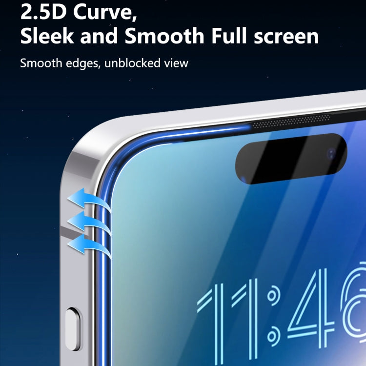 For iPhone 16 / 15 JOYROOM Zero Sense Series 2.5D Full Screen HD Tempered Glass Film