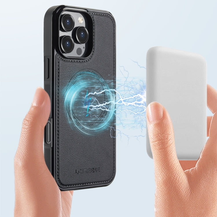 For iPhone 16 Pro Max LC.IMEEKE Magsafe Phone Case(Black)