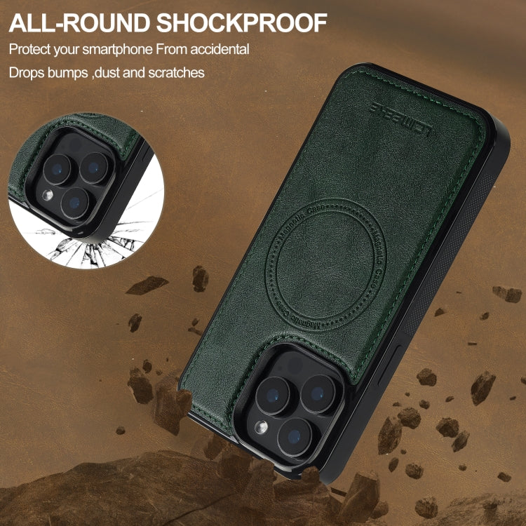 For iPhone 15 Pro Max LC.IMEEKE Magsafe Phone Case(Green)