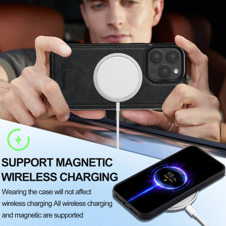 For iPhone 15 Pro LC.IMEEKE Magsafe Phone Case(Black)