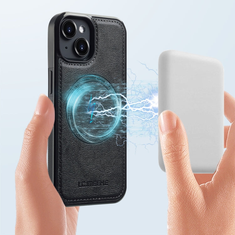 For iPhone 15 LC.IMEEKE Magsafe Phone Case(Black)