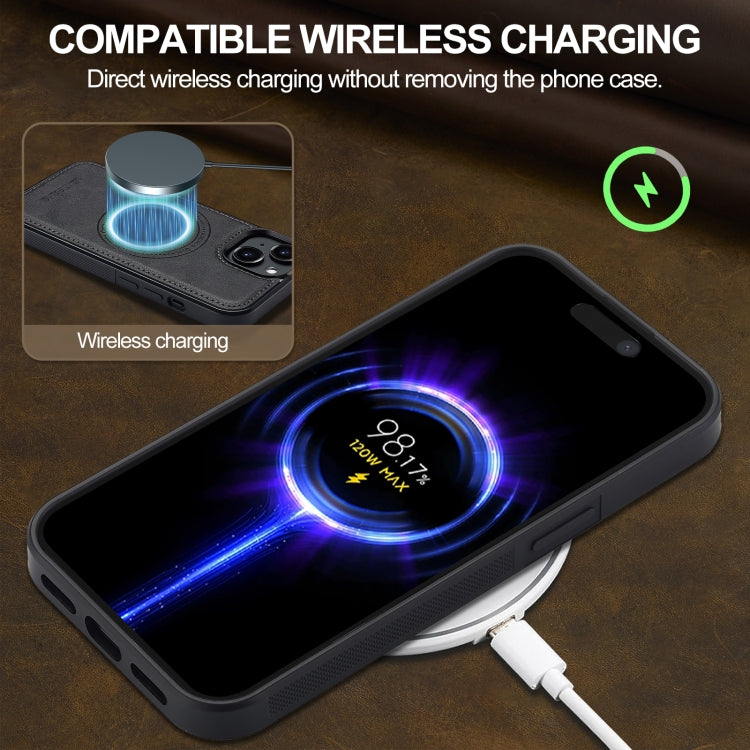 For iPhone 15 LC.IMEEKE Magsafe Phone Case(Black)