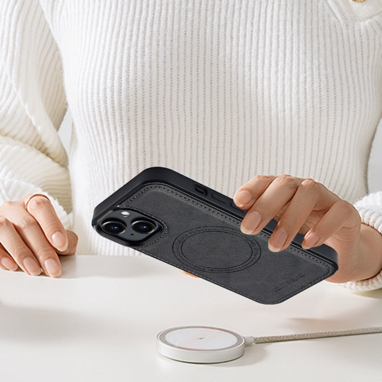 For iPhone 15 LC.IMEEKE Magsafe Phone Case(Black)
