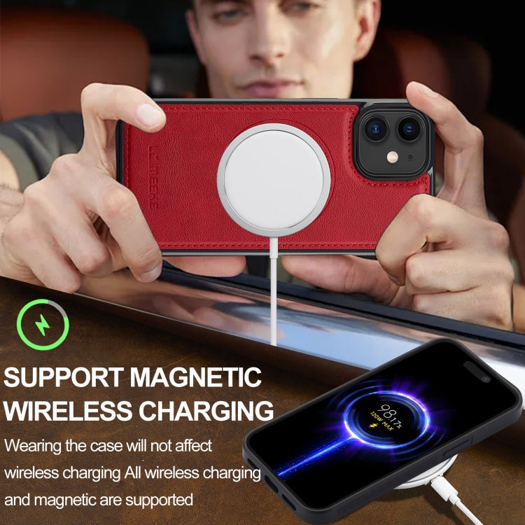 For iPhone 12 / 12 Pro LC.IMEEKE Magsafe Phone Case(Red)