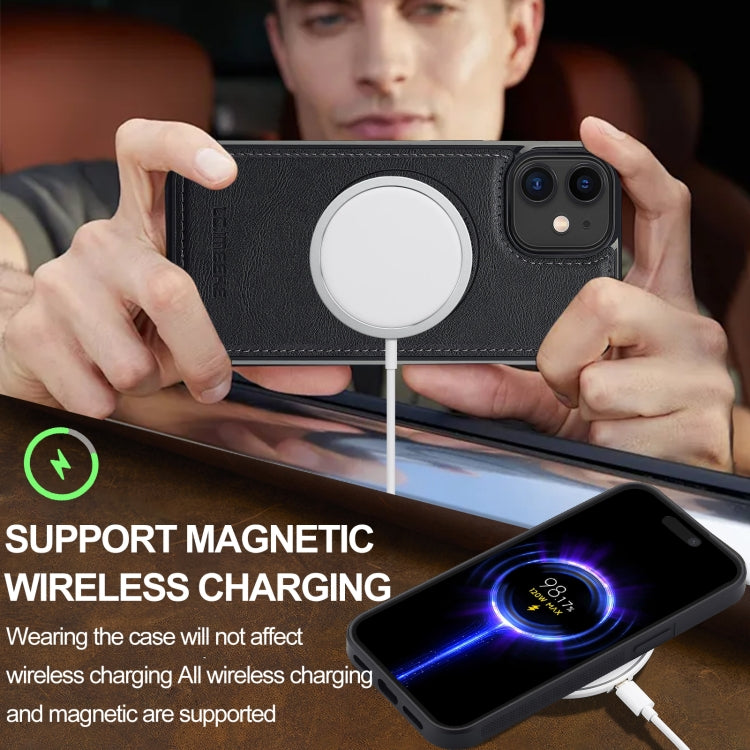 For iPhone 11 LC.IMEEKE Magsafe Phone Case(Black)