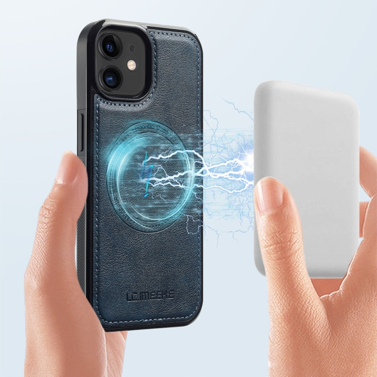 For iPhone 11 LC.IMEEKE Magsafe Phone Case(Blue)