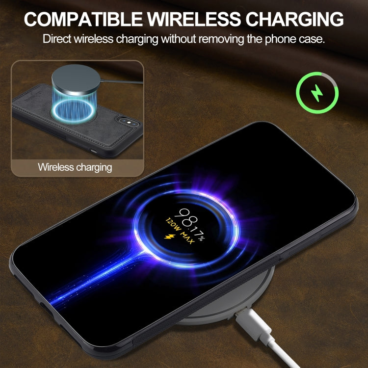 For iPhone XR LC.IMEEKE Magsafe Phone Case(Black)