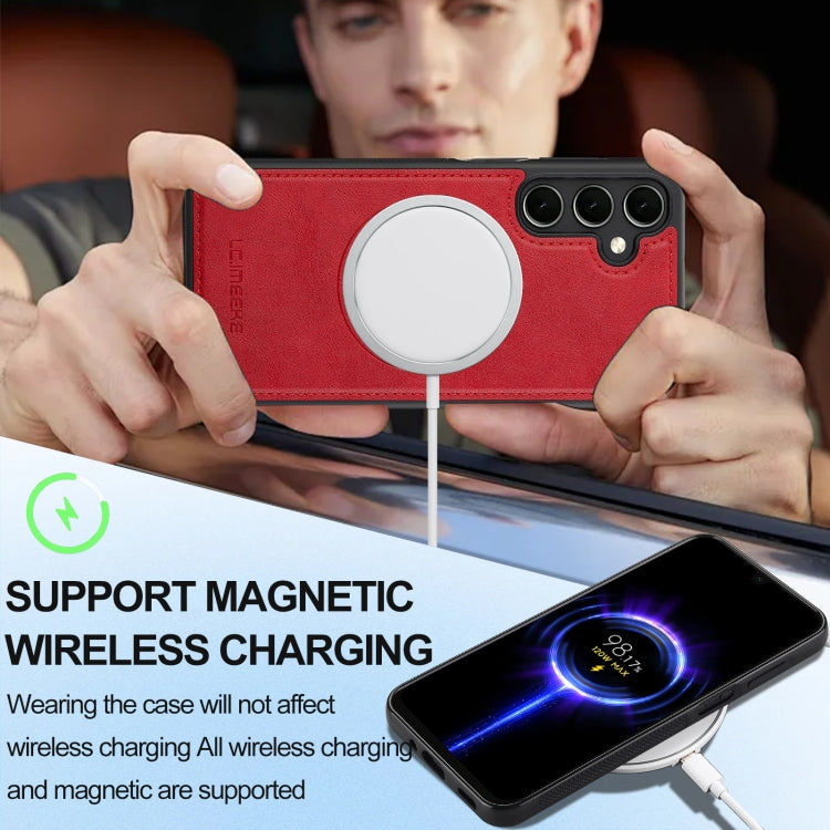For Samsung Galaxy S24 5G LC.IMEEKE Magsafe Phone Case(Red)