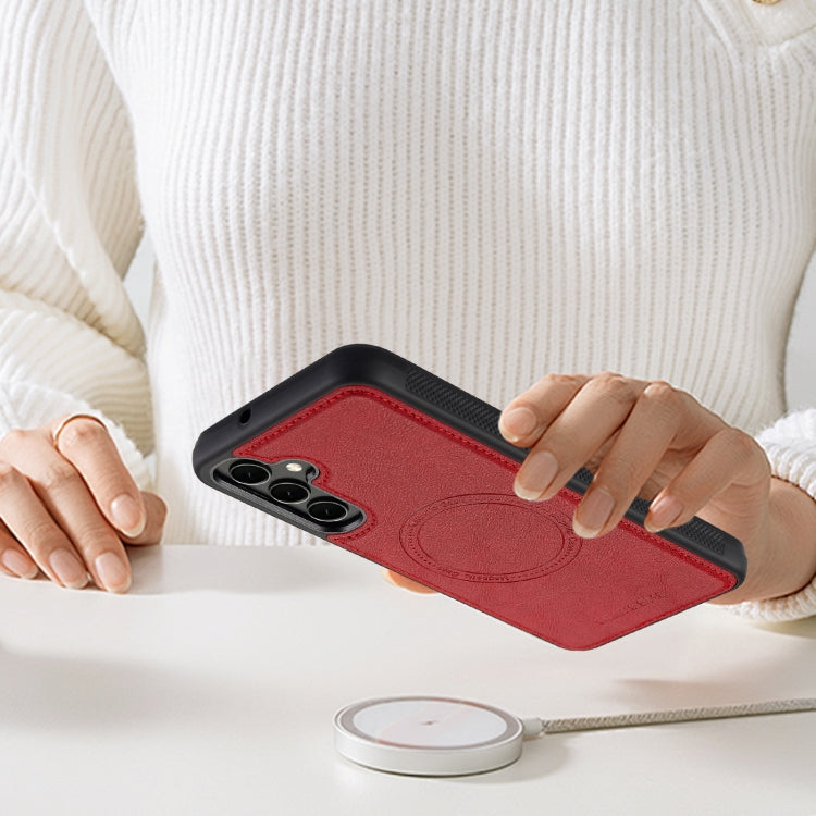 For Samsung Galaxy S24 5G LC.IMEEKE Magsafe Phone Case(Red)