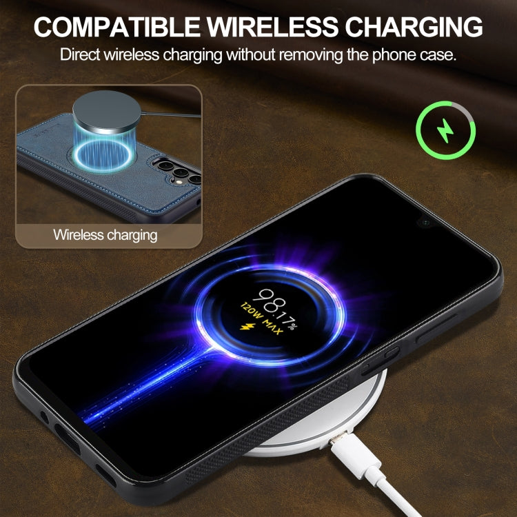 For Samsung Galaxy S23 FE 5G LC.IMEEKE Magsafe Phone Case(Blue)