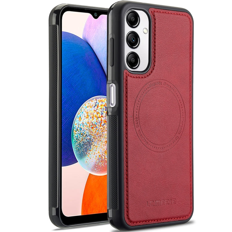 For Samsung Galaxy A14 4G / 5G LC.IMEEKE Magsafe Phone Case(Red)