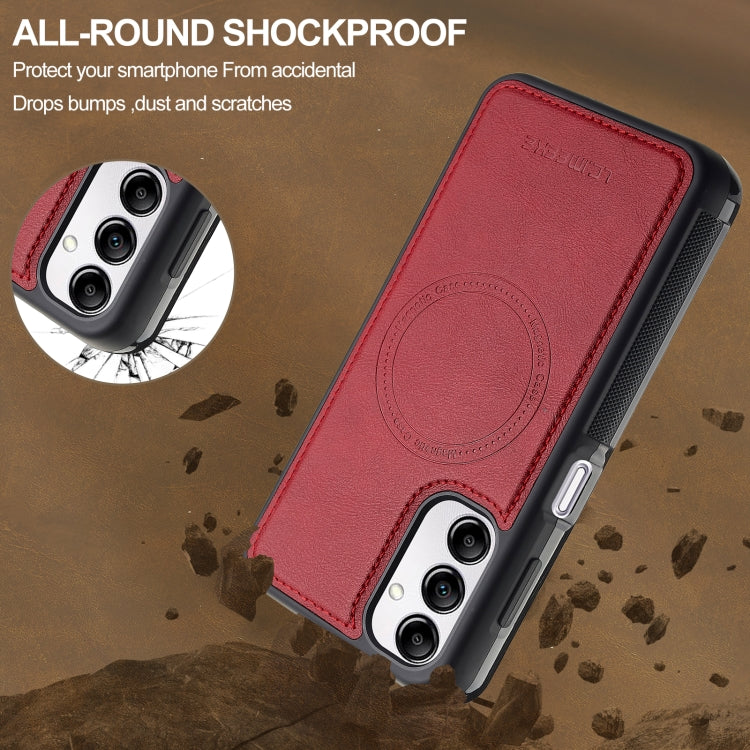 For Samsung Galaxy A14 4G / 5G LC.IMEEKE Magsafe Phone Case(Red)