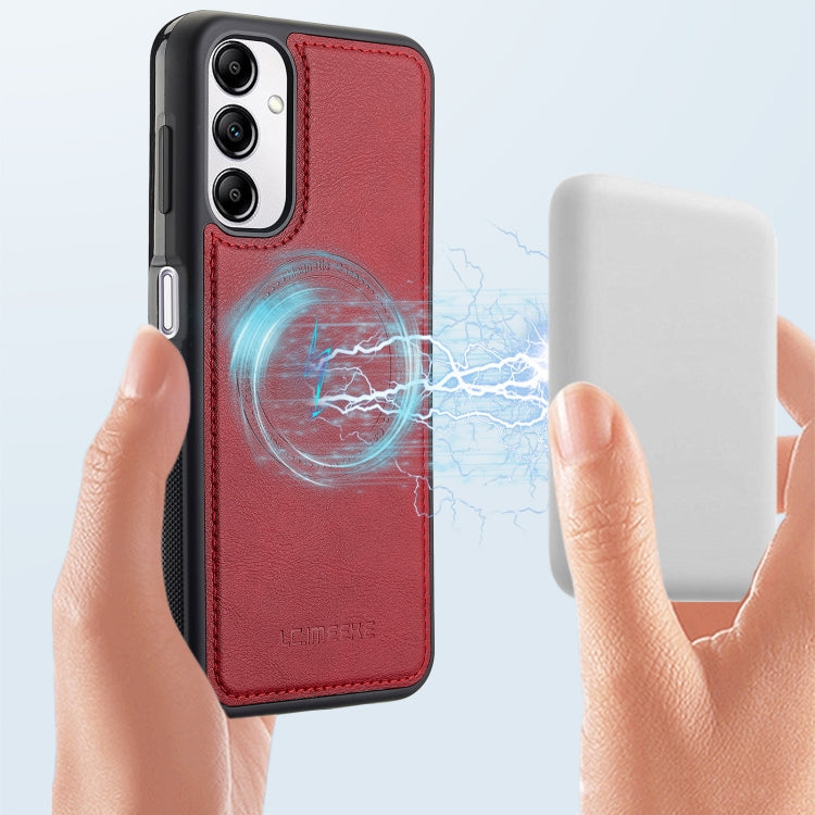 For Samsung Galaxy A14 4G / 5G LC.IMEEKE Magsafe Phone Case(Red)