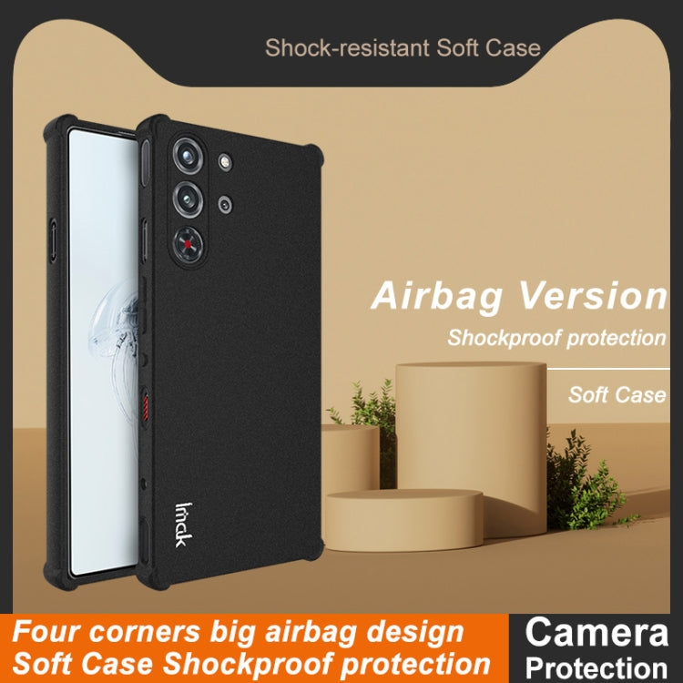 For ZTE nubia Red Magic 10 Pro imak Shockproof Airbag TPU Phone Case(Matte Black)