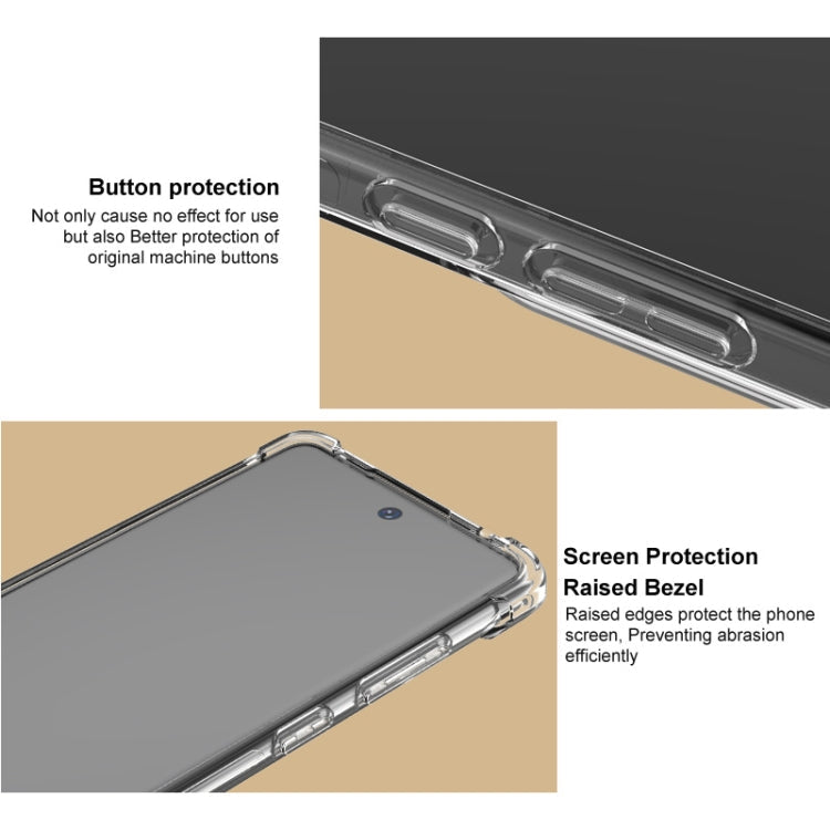 For ZTE nubia Red Magic 10 Pro imak Shockproof Airbag TPU Phone Case(Matte Black)