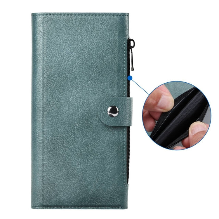 For iPhone 15 Pro Max ViLi GVS-C Series MagSafe Magnetic RFID Leather Flip Phone Case(Green)